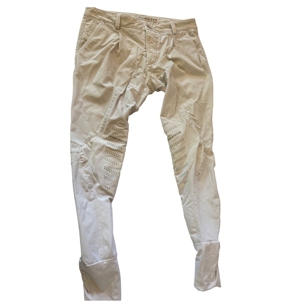 Animo Italy Womens Breeches Equestrian Riding Pants 52 Off-White Casual Italy